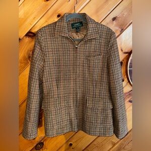 Lauren Ralph Lauren Tweed/Wool Tan Jacket